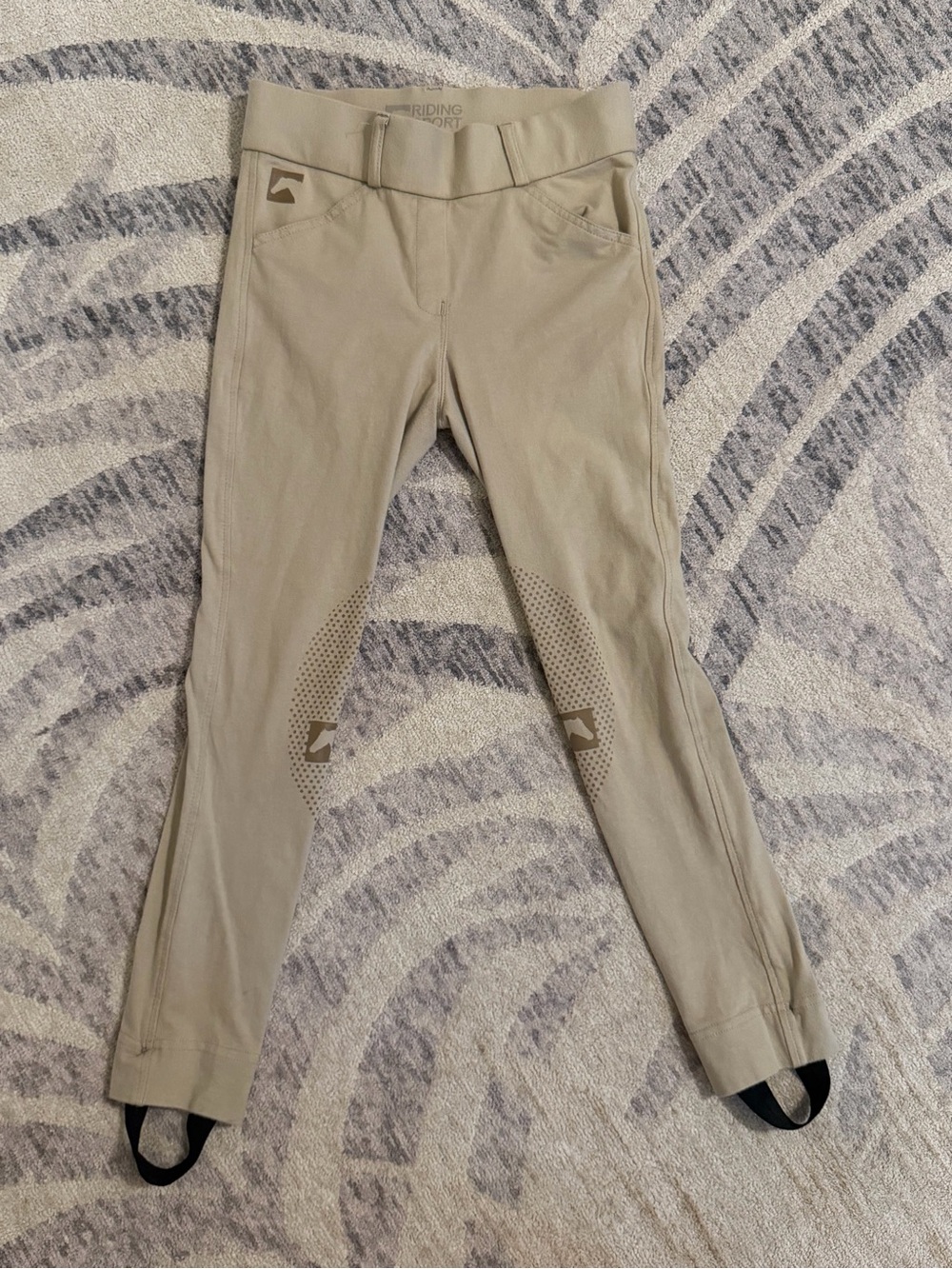 Riding Sport Kids’ Jodhpur Tights with knee grips and boot straps